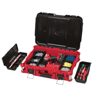 Packout Tool Box, 22" x 16" x 7", Black/Red Oxymax Inc