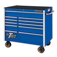 RX Series Rolling Tool Cabinet, 11 Drawers, 41-1/2" W x 25-1/2" D x 40-1/2" H, Blue Oxymax Inc