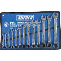 Fixed Head Wrench Set, 13 Pieces, Imperial Oxymax Inc