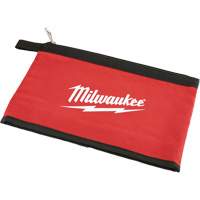 Zipper Pouch, Canvas, 1 Pockets, Black/Red Oxymax Inc