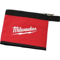 Multi-Size Zipper Pouches - Set of 3, Canvas, 3 Pockets, Black/Red Oxymax Inc