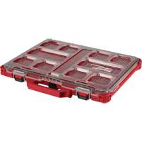 Packout Low-Profile Organizer, 19-3/4" x 16-2/5" x 2-1/2", Black/Red Oxymax Inc