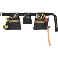 Deluxe Tool Belt Combo, Polyester, Black Oxymax Inc