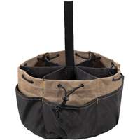 BUCKETBAG Tool Bag, Polyester, 18 Pockets, Black Oxymax Inc