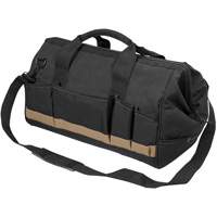 MEGAMOUTH Tool Bag, Polyester, 25 Pockets, Black Oxymax Inc