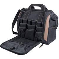Multi-Compartment Tool Carrier, Polyester, 33 Pockets, Black Oxymax Inc