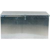 Aluminum Treadplate Portable Tool Box, 25-1/16" D x 49-1/4" W x 24" H, Silver Oxymax Inc