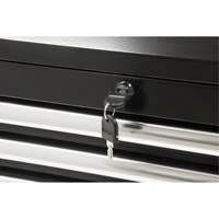 Coffre &agrave; outils industriel, 26" la, 4 tiroirs, Noir Oxymax Inc