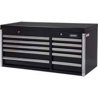 Industrial Tool Chest, 41" W, 10 Drawers, Black Oxymax Inc