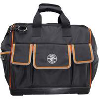 Tradesman Pro Wide-Open Tool Bag, Ballistic Nylon, 42 Pockets, Black Oxymax Inc