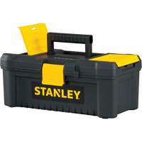 Essential&reg; Tool Box with Tray, 12-1/2" W x 7-3/8" D x 5-1/8" H, Black/Yellow Oxymax Inc