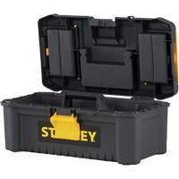 Essential&reg; Tool Box with Tray, 12-1/2" W x 7-3/8" D x 5-1/8" H, Black/Yellow Oxymax Inc
