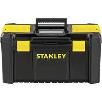 Essential&reg; Tool Box with Tray, 19" W x 9-7/8" D x 9-3/4" H, Black/Yellow Oxymax Inc