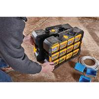 Organisateur Flip-Bin, 3-7/8" la x 17-3/4" p x 13-7/8" h, Noir/Jaune Oxymax Inc