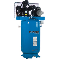 Compresseurs d'air série industrielle - Compresseurs horizontaux - Deux Étages, 66,6 gal. (80 gal. US) TFA041 | Oxymax Inc