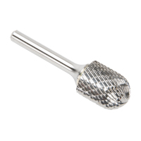 Solid Carbide Burrs - Cylinder Shape with Ball Nose, SC-7, 3/4" Dia., 25.4 mm Depth of Cut Oxymax Inc