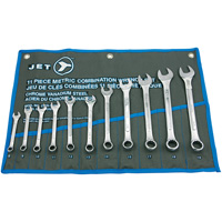 Raised Panel Combination Wrench Set, Combination, 11 Pieces, Metric Oxymax Inc