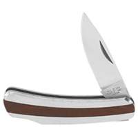 Pocket Knife with Drop Point Blade, 2-1/4" Blade, Stainless Steel Blade, Stainless Steel Handle Oxymax Inc