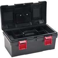 Heavy-Duty Tool Box, 17-1/2" W x 9-1/2" D x 8" H, Black Oxymax Inc