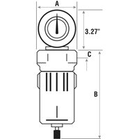 Filtres &agrave; air comprim&eacute;, Modulaire, 3/4" NPT, Drain Automatique Oxymax Inc