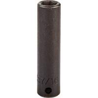 Socket, Impact, 7/16", 3/8" Drive, 6 Points, Deep Oxymax Inc
