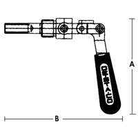 Crampons articul&eacute;s droits - S&eacute;rie 601, Capacit&eacute; de 5/8" (15,875 mm), Force de serrage de 100 lb Oxymax Inc