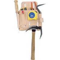 Drywall Tool Pouch, Tool Holder, Leather, 7 Pockets Oxymax Inc