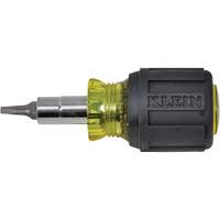 Stubby Multi-Bit Screw Driver With Sq.Recess, 3-1/5" L, Cushion Grip Handle Oxymax Inc