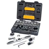 Metric Ratcheting Tap & Die Set, 42 Pieces Oxymax Inc