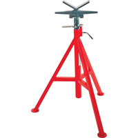 V Head High Pipe Stand #VJ-99, 71-132 cm Height Adjustment, 12" Max. Pipe Capacity, 2500 lbs. Max. Weight Capacity Oxymax Inc