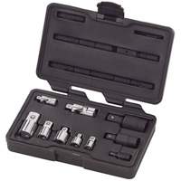 Jeu de douilles &agrave; joints et d'adaptateurs de douilles universelles 1/4", 3/8" et 1/2" &agrave; 10 pi&egrave;ces Oxymax Inc