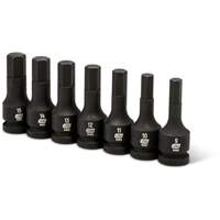 Jeu de douilles m&eacute;triques &agrave; chocs, Hexagonale, Prise 1/2", 7 mrcx Oxymax Inc