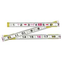 R&egrave;gle Red End, 2 m lo, Bois, Graduations de 1 mm Oxymax Inc