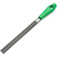 Lime &agrave; taille crois&eacute;e avec poign&eacute;e verte, Demi-ronde, 8", B&acirc;tarde Oxymax Inc
