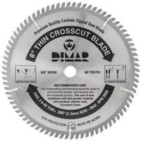 Industrial Saw Blade - Crosscut Thin Kerf, 8", 80 Teeth, Wood Use Oxymax Inc