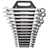 Jeu de cl&eacute;s &agrave; cliquets r&eacute;versibles SAE &agrave; 12 pans et 72 dents, Combinaison, 13 morceaux, Imp&eacute;rial Oxymax Inc