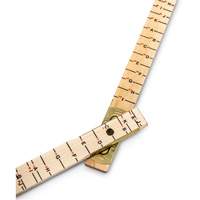 R&egrave;gle de maçon surdimensionn&eacute; Red End, 6' lo, Bois, Graduations de 1/16" Oxymax Inc