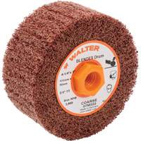 Tambour de conditionnement de surface Blendex, 4-1/4" dia. x 2" la, 5/8"-11 Arbre, Grain Cors&eacute; Oxymax Inc