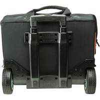 Tradesman Pro Rolling Tool Bag, Ballistic Polyester, 24 Pockets, Black/Orange Oxymax Inc