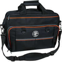 Sac techno Tradesman Pro avec pochette pour ordinateur portable, Polyester, 22 pochettes, Noir/Orange Oxymax Inc