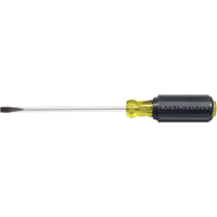 Tournevis d'&eacute;b&eacute;niste pointe plate, Tige de 1/4", Ronde, 10-11/32" lo, Prise en Coussin&eacute;e Oxymax Inc