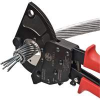 Coupe-c&acirc;ble &agrave; cliquet pour conducteurs en aluminium &agrave; &acirc;me d'acier, 13-3/4" Oxymax Inc