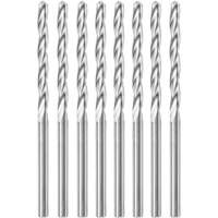 8-Piece Standard Point Spiral Saw Bit with 1/8" Diameter, 1/8", 1" Flute Oxymax Inc