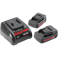 Piles 2,0 Ah et chargeur 120 V TYB146 | Oxymax Inc