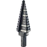 Foret &eacute;tag&eacute; no 4, 3/16" - 7/8", Incr&eacute;ments de 1/16", Acier rapide Oxymax Inc