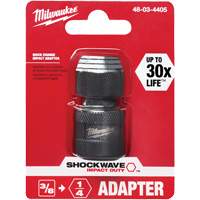 Adaptateur de douille carr&eacute;e &agrave; hexagonale pour tournevis &agrave; percussion Shockwave, Chocs, Prise 1/4", Douille 3/8", 1,875" lo Oxymax Inc