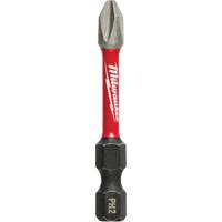 Shockwave Impact Power Bit, Phillips, #2 Tip, 1/4" Drive Size, 2" Length Oxymax Inc
