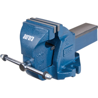 Heavy-Duty Bench Vise, 5" Jaw Width, 3-3/10" Throat Depth Oxymax Inc