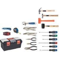 Jeu d'outils essentiels avec coffret en plastique, 28 Morceaux TYP013 | Oxymax Inc
