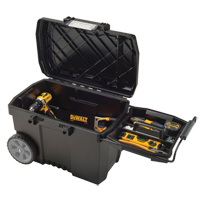 Coffre &agrave; outils pour entrepreneur, 15-19/32" la x 24-13/16" p x 16-1/2" h, Noir Oxymax Inc
